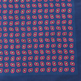 Blue & Pink Paisley Motif Pocket Square - Tie Doctor